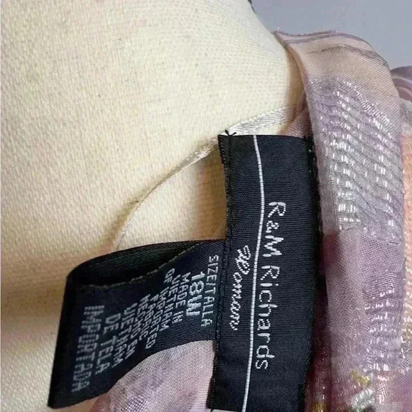 R&M Richards Pink Flower Embellished Lace Sheath Dress & Jacket (Size 18) - Picture 9 of 10